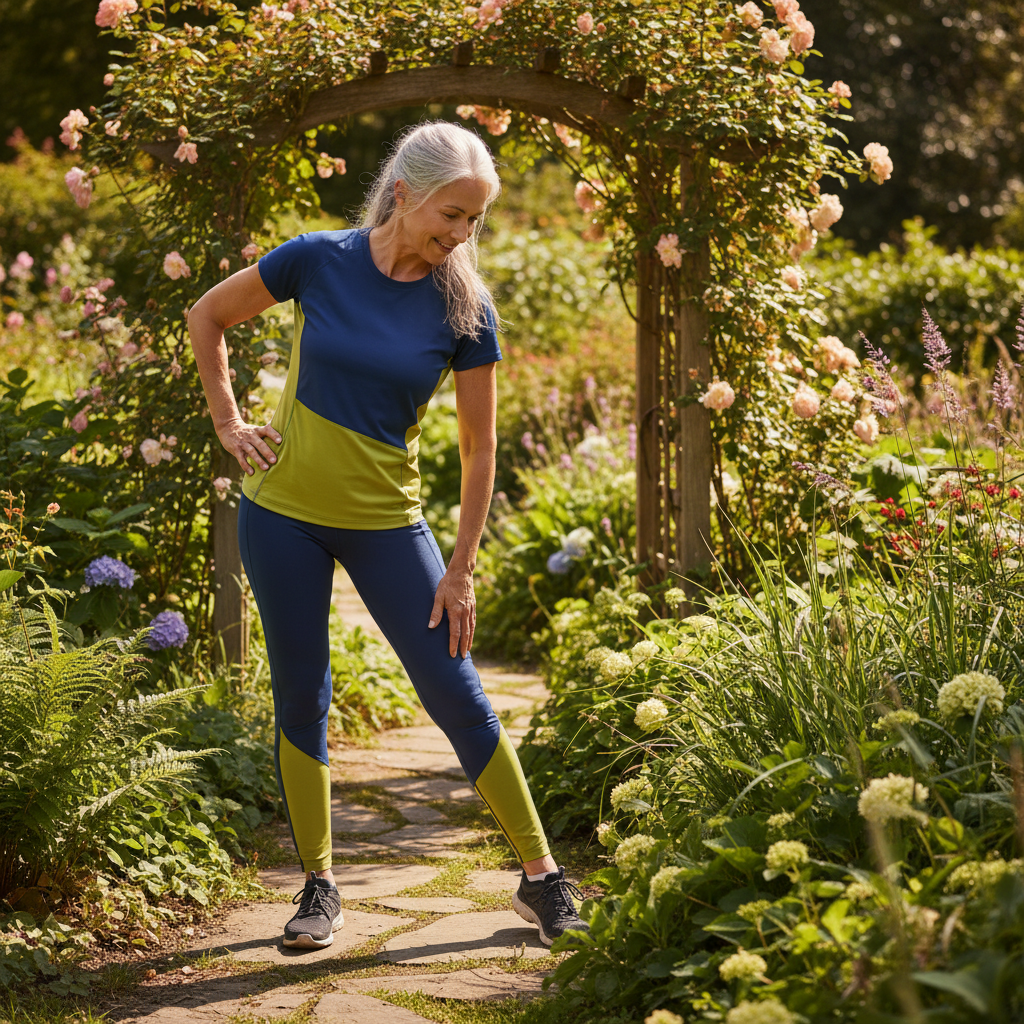 Active woman in her 50s enjoying outdoor activity